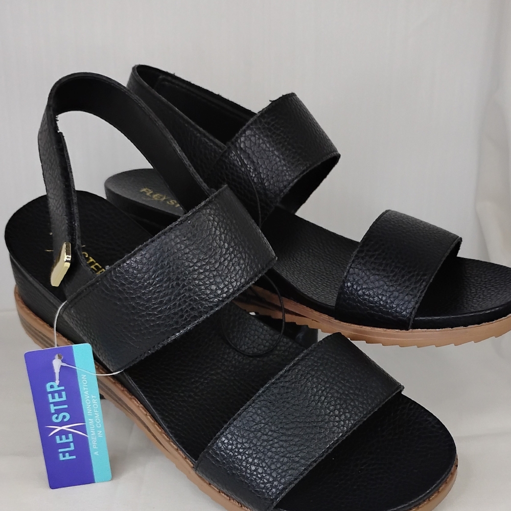 Black Women's Sandals - Picture 2 of 8